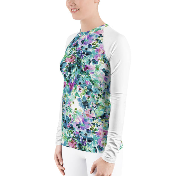 Women's Adventure Shirt- Anemone with White Sleeves