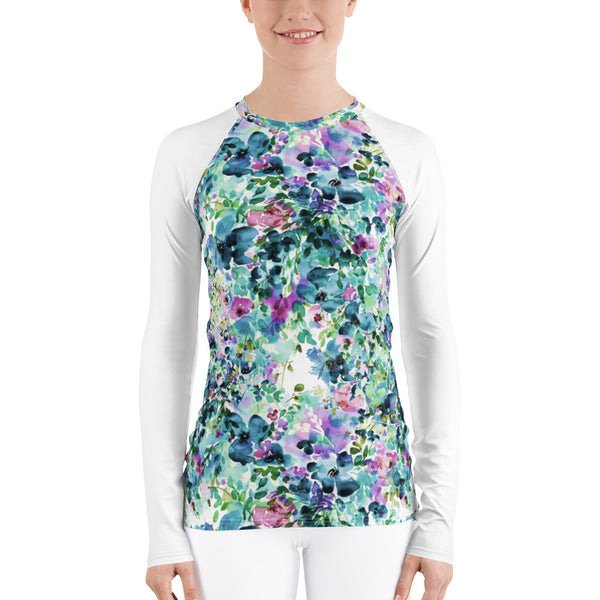 Women's Adventure Shirt- Anemone with White Sleeves