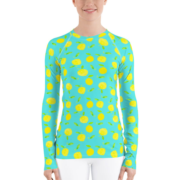 Women's Adventure Shirt- Lemons on Mint
