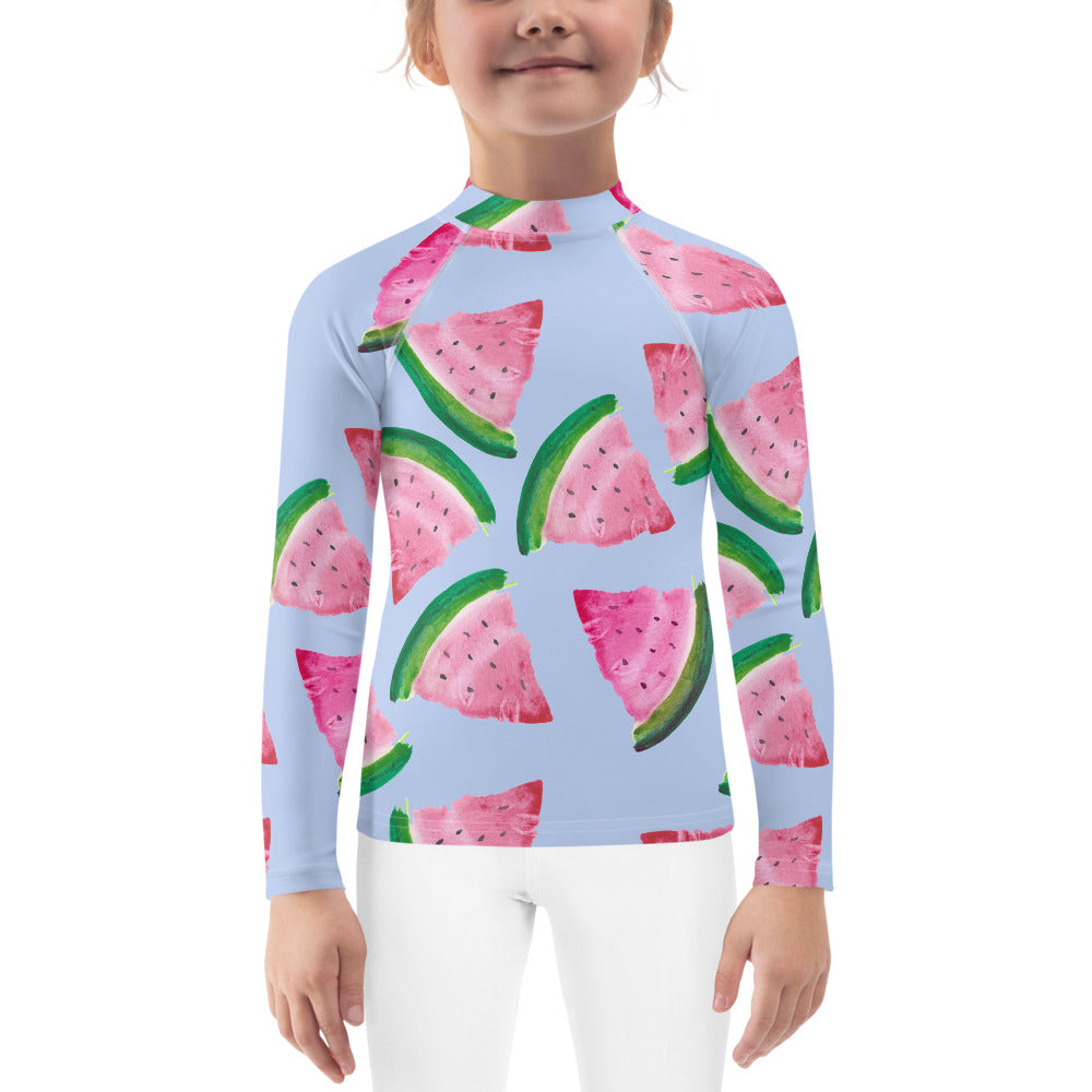 Kids Adventure Shirt- Watermelons on Lilac