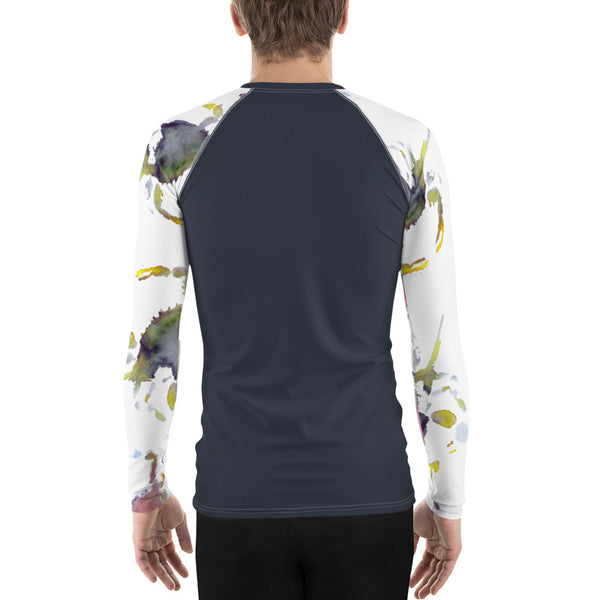 Men's Adventure Shirt- Navy with Crabby Sleeves