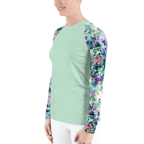 Women's Adventure Shirt- Mint with Anemone
