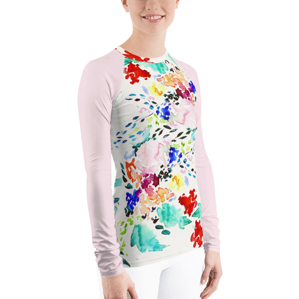 Women's Adventure Shirt- Vibrant Melody with Blush Sleeves