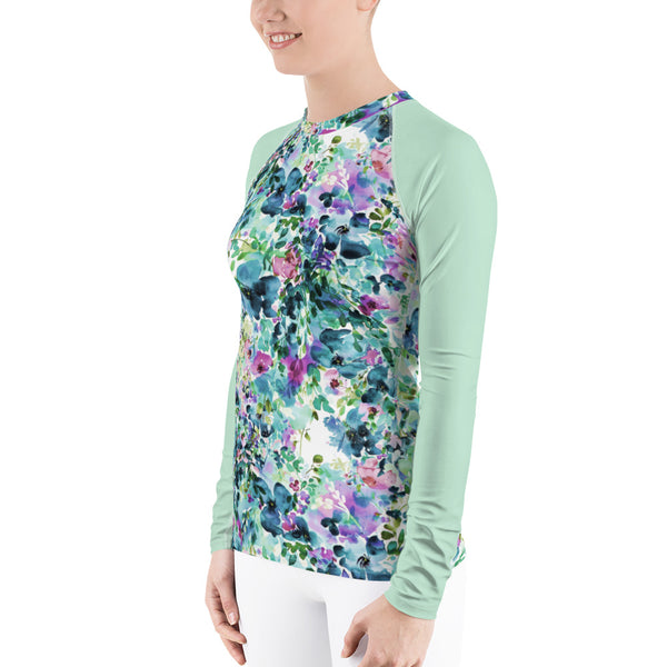 Women's Adventure Shirt- Anemone with Mint Sleeves