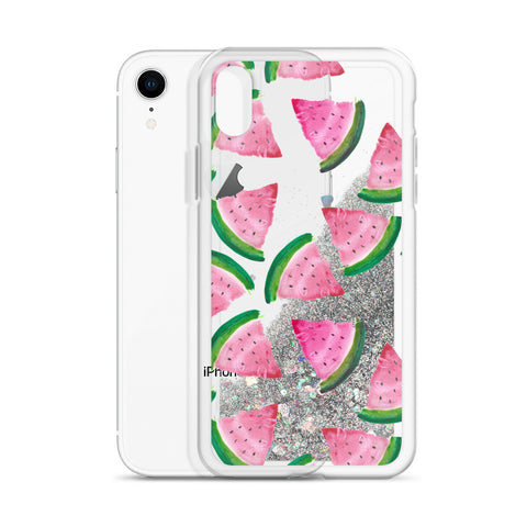 Liquid Glitter Phone Case- "Watermelons"